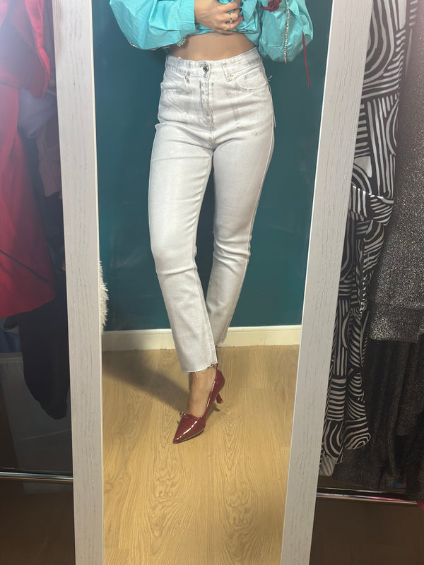 Denim argento